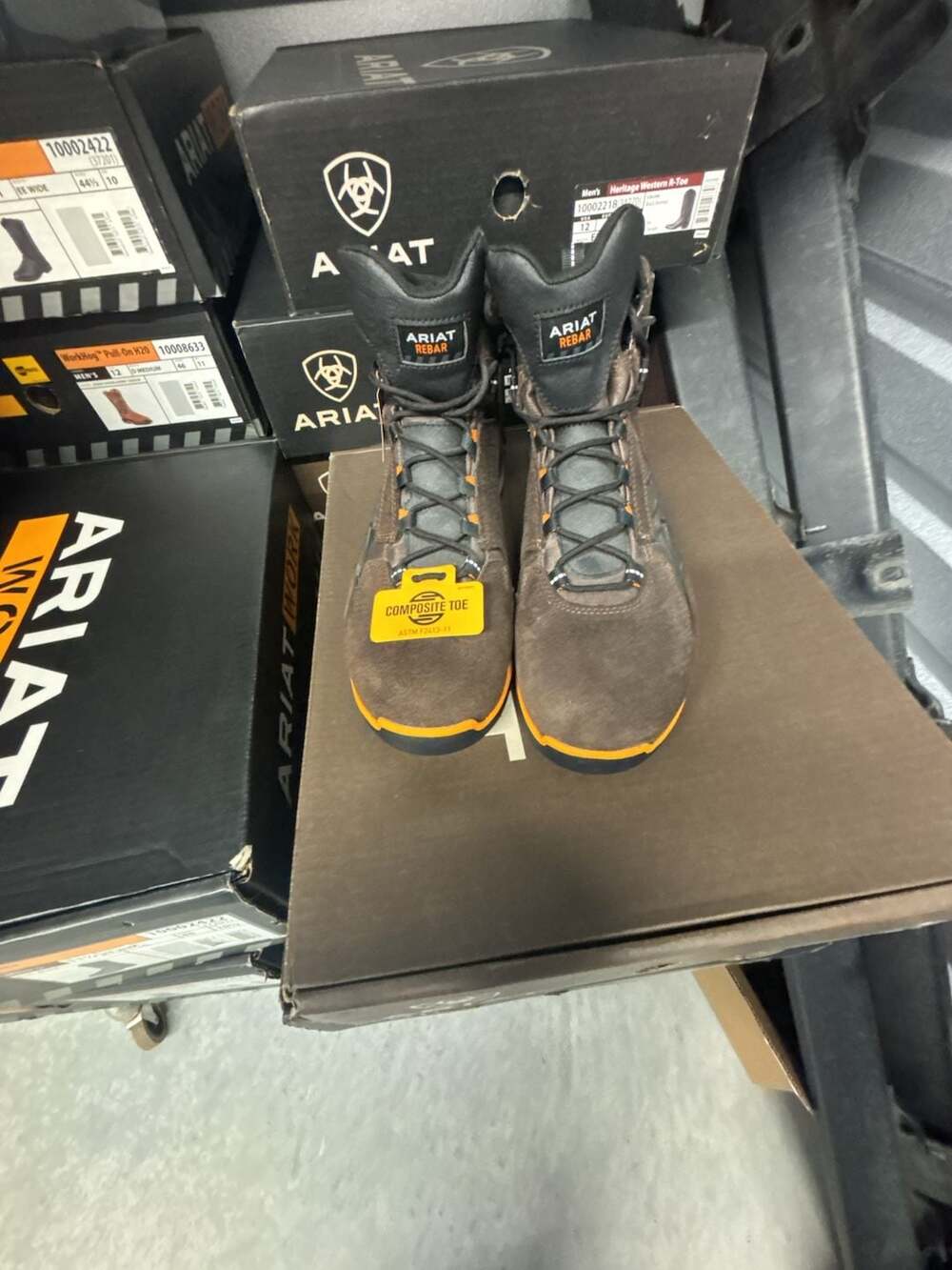 Ariat Rebar Flex Waterproof Work Boot Size 13D Brown